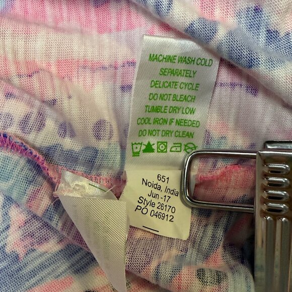 Lilly Pulitzer Sleeved Essie Dress Coral Shell Out Large, EUC - Picture 9 of 12